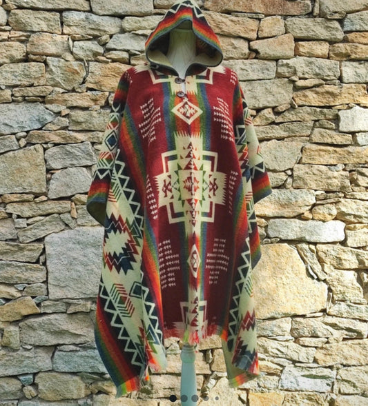 Alpaca wool Poncho