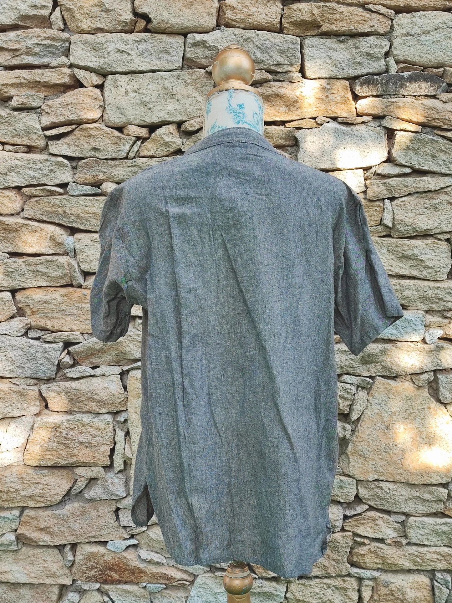 Short sleeve cotton shirt L