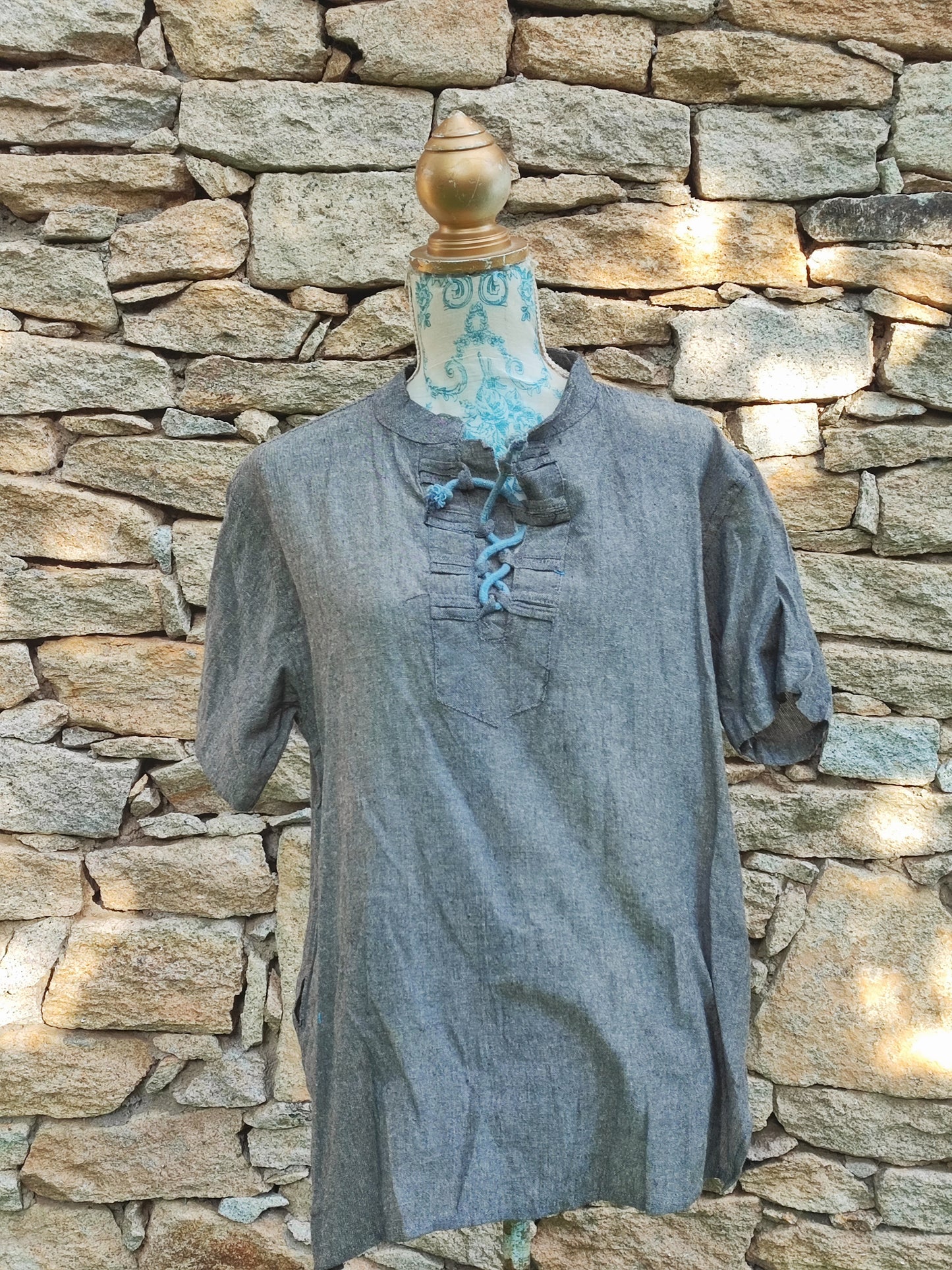 Short sleeve cotton shirt L