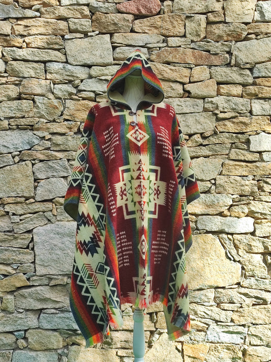Alpaca wool Poncho
