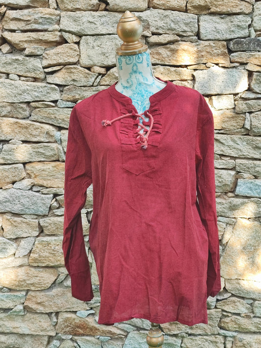 Long sleeve cotton shirt L