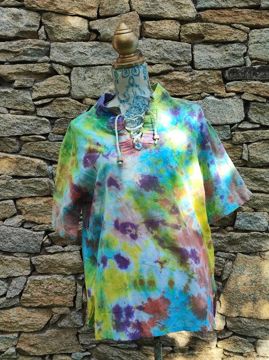 Short sleeve cotton shirt L