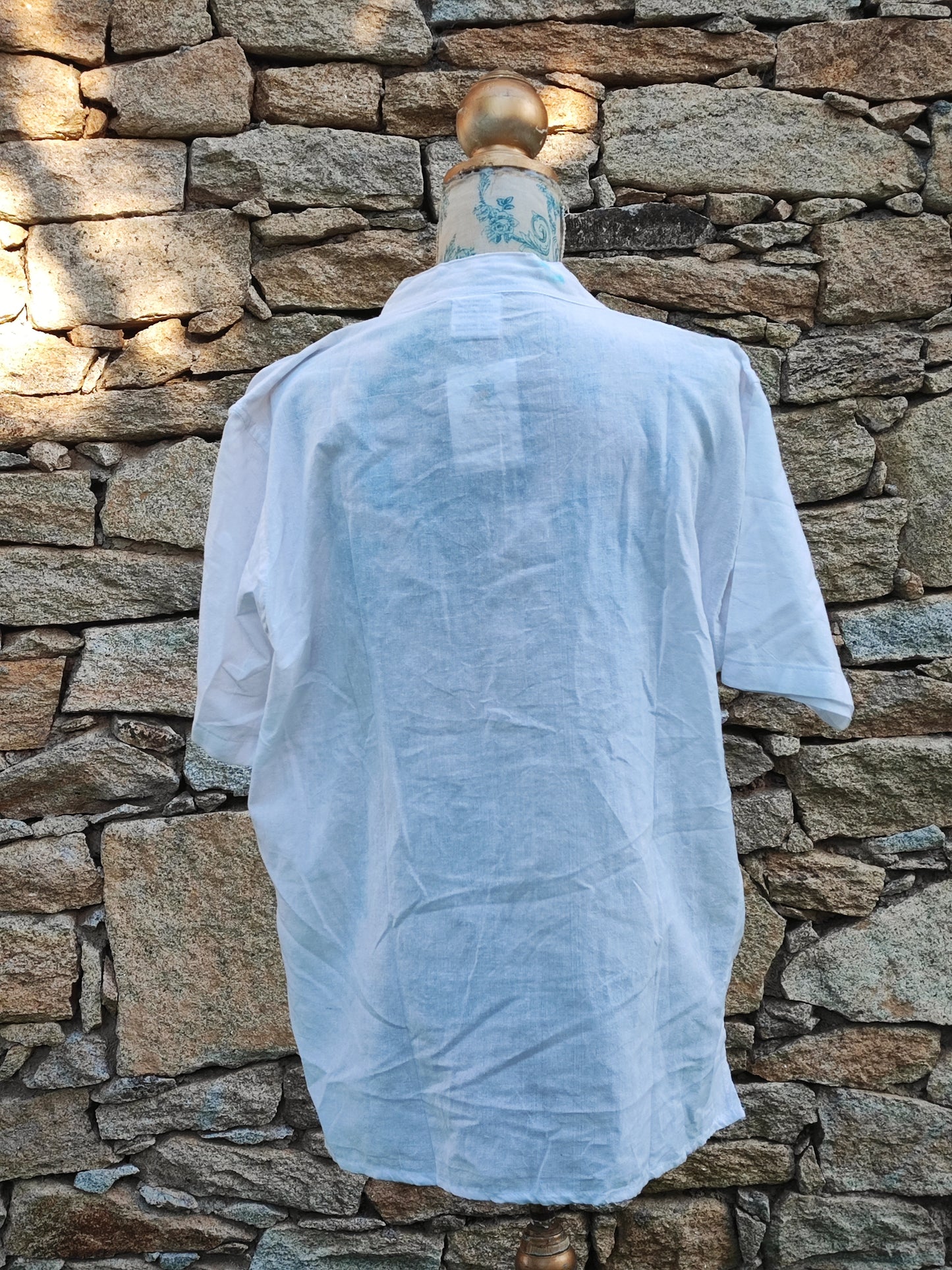 Short sleeve cotton shirt L