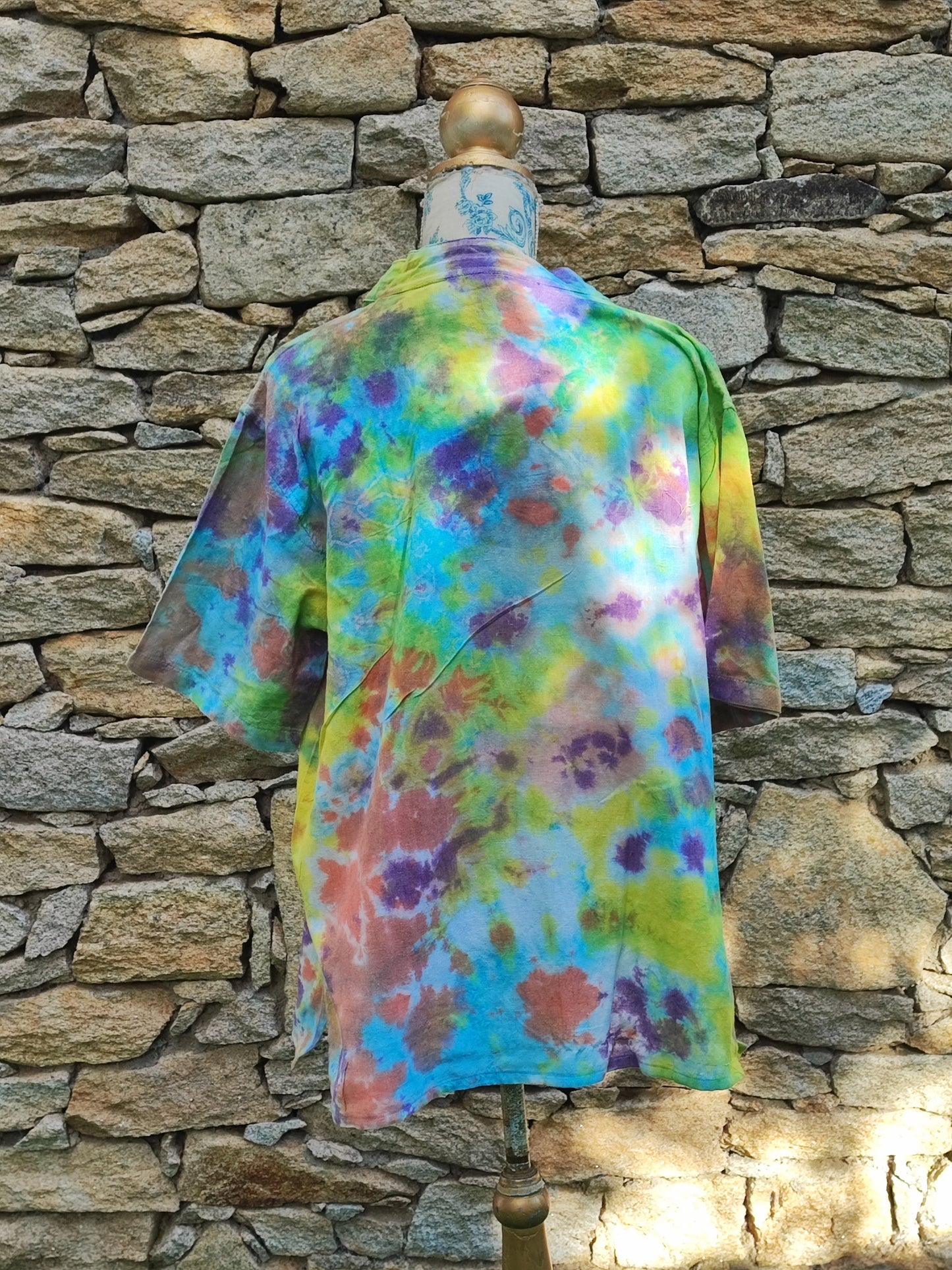 Short sleeve cotton shirt L